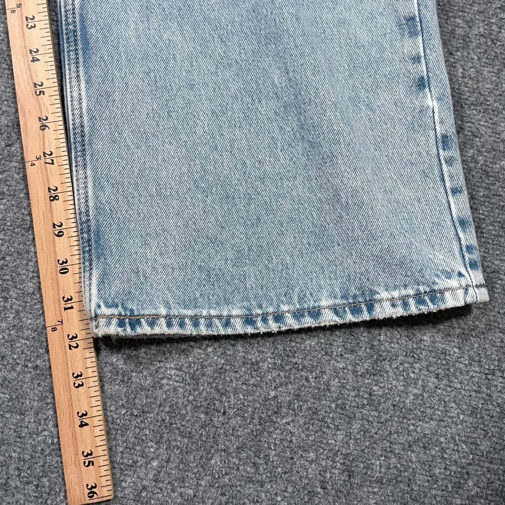 Levi's Superlow Wide Leg Jeans Womens 31 Light Wash Blue Low Rise 100% Cotton - Picture 6 of 13